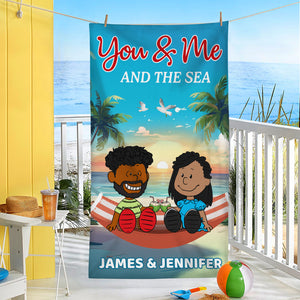 Personalized Gifts For Couple Beach Towel 03TODT080125PA - Beach Towel - GoDuckee
