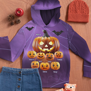 Personalized Gifts For Grandma 3D Shirt 03napu090924 Halloween Pumpkin - AOP Products - GoDuckee