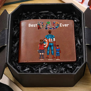 Personalized Gifts For Dad PU Leather Wallet 05QHQN040524PA Father's Day - PU Leather Wallet - GoDuckee