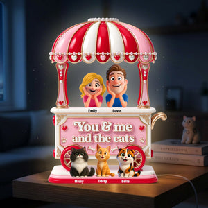 Couple Sweet Little Pet Gang Light Box - Personalized Gifts For Couple 06toqn220626 - Light Box - GoDuckee