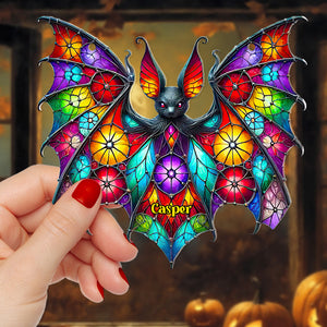 Personalized Gifts For Halloween, Whimsical Halloween Bat Acrylic Suncatcher Ornament 02ACDT310824 - Ornament - GoDuckee