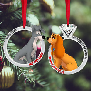 Set Of 2 Personalized Ornaments For Couple, PW-03QHTN241023, Christmas Gift, Anniversary Gift Ideas - Ornament - GoDuckee