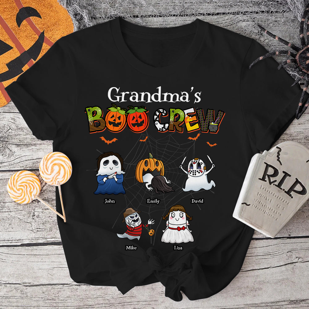 Grandma's Boo Crew, Gift For Grandma, Personalized Shirt, Villain Boo Squad Grandkids Shirt, Halloween Gift 02OHHN130723 - Shirts - GoDuckee