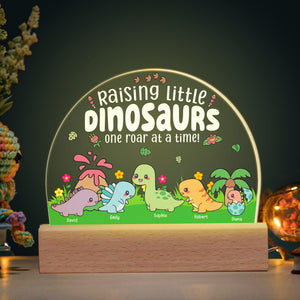 Personalized Gifts For Mom LED Light Raising Little Dinosaurs - Led Lights - GoDuckee