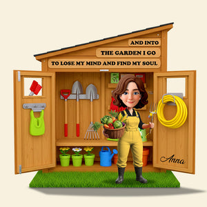 Garden Girl Acrylic Plaque Personalized Gifts For Farmers 03OHDT090625 - Shaped Plaques - GoDuckee