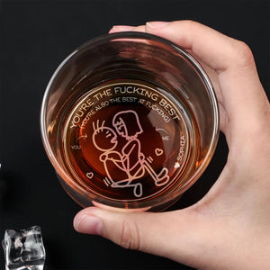 Personalized Gifts For Couple Engraved Whiskey Glass 02napu050624 - Drinkware - GoDuckee