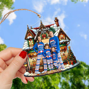 Custom Photo Gift for Family, Family Christmas Ornament 03TOLU190924 - Ornament - GoDuckee