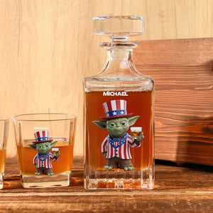 Independence Day Whiskey Decanter Set Personalized Gifts 05OHTN110625 - Whiskey Bottle - GoDuckee