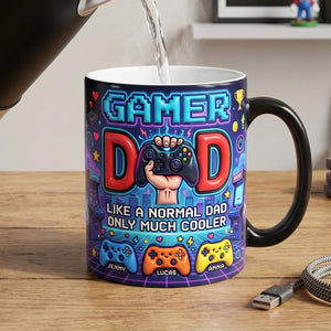 Gamer Dad Retro Magic Mug - Personalized Gifts For Dads 03natn120526 - Coffee Mug - GoDuckee