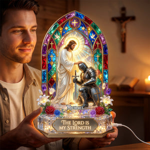 Christian Warrior Light Box Personalized Gifts For Christians 05TYDH030726 - Light Box - GoDuckee