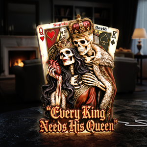 Skeleton Couple Light Box - Personalized Gift For Couples 04HULU091225 - Light Box - GoDuckee