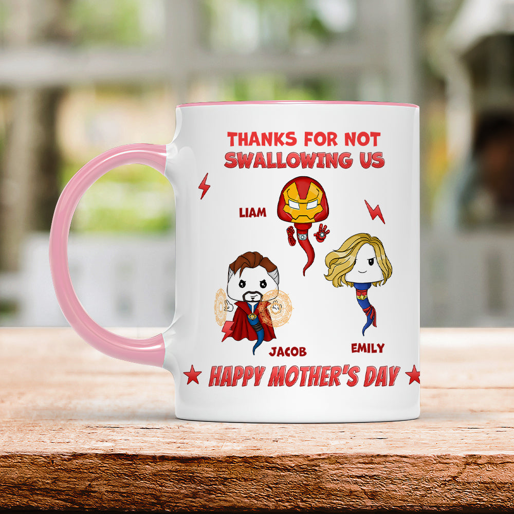 Personalized Gifts For Mom Coffee Mug Thanks For Not Swallowing 05ohpu020324 - Coffee Mugs - GoDuckee