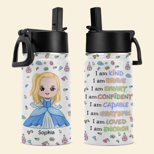 I Am A Kind Brave Smart Confident Capable Grateful Loved Enough-Personalized 12oz Kid Tumbler -Gift For Kids-06naqn150823ha - Kid Tumbler - GoDuckee