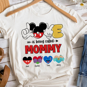Personalized Gifts For Mom Shirt Love Is Being Called Mommy 011qhtn180324 - 2D Shirts - GoDuckee