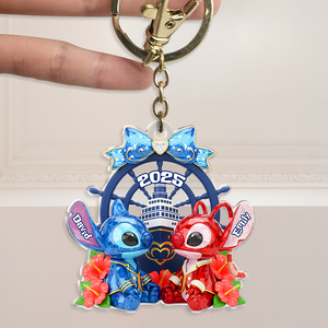 Cruise Ship Couple Acrylic Keychain - Personalized Gifts For Couples 07NAPU280525 - Keychains - GoDuckee