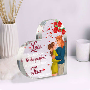 Romantic Couple, Personalized Acrylic Plaque, Couple Gifts, Gifts For Him, Gifts For Her, Valentine's Day Gifts, 05kahn301123da - Decorative Plaques - GoDuckee