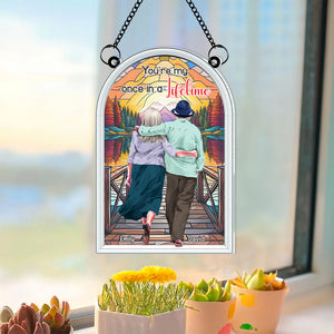 Personalized Gifts For Couple Suncatcher Ornament 03NALU210824TM - Ornament - GoDuckee