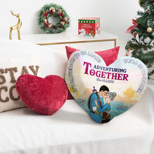 Personalized Gifts For Couples, Adventuring Together Pillow 01XQLU091124HG - Pillow - GoDuckee