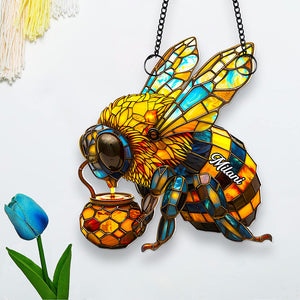 Bee Suncatcher Ornament Personalized Gifts for Bee Lovers 01HUDT180725 - Ornament - GoDuckee