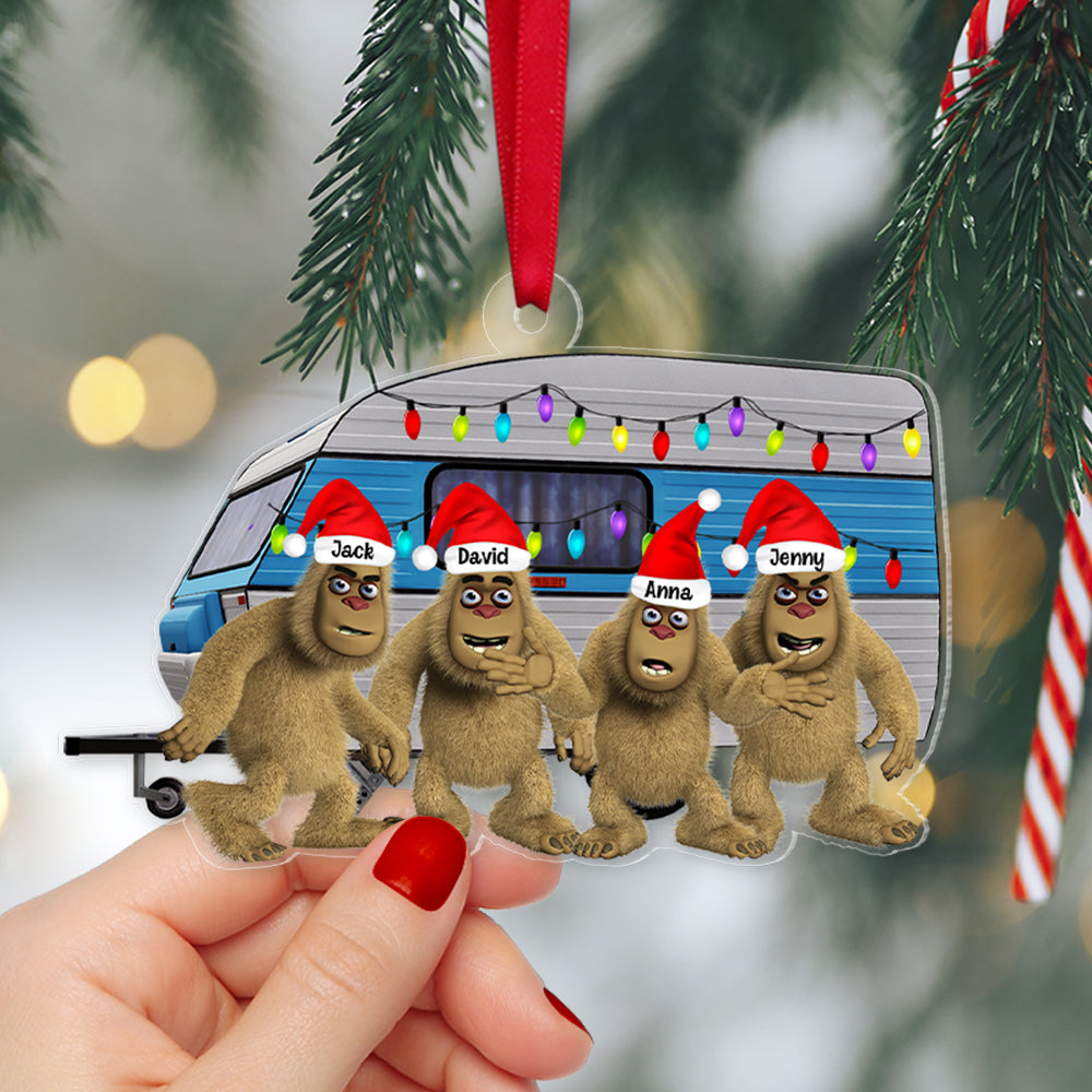 Happy Campers Christmas 03QHTN111123 Personalized Ornament, Christmas Gifts - Ornament - GoDuckee