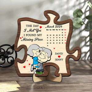 Personalized Gifts For Couple Wood Sign 02xqtn161224hg Found My Missing Piece - Wood Sign - GoDuckee