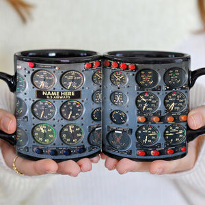 Personalized Aircraft Cockpit Mug, Gift For Airplane Lovers BLM-humix151223 - Coffee Mug - GoDuckee