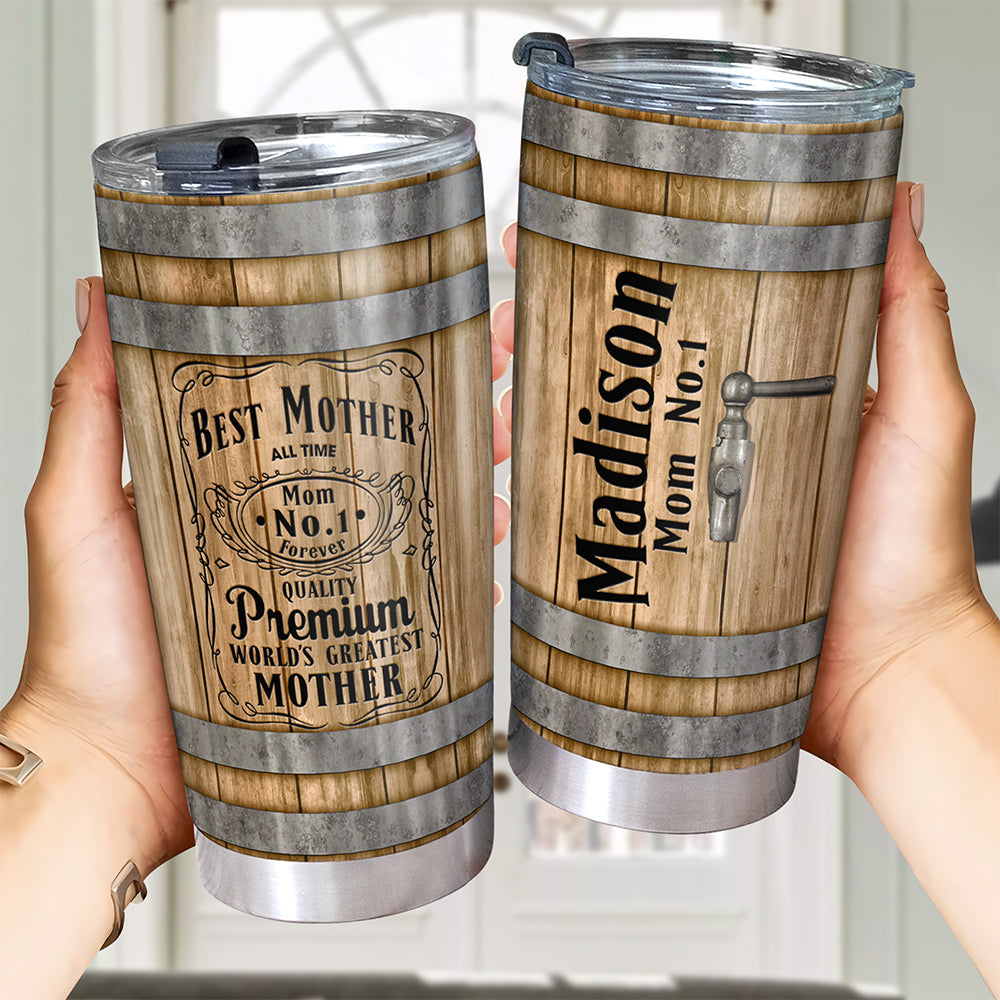 Personalized Gifts For Mom Tumbler, Whiskey & Bourbon Barrel 031qhqn210325 - Tumbler Cup - GoDuckee