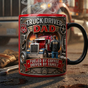 Truck Driver Dad Magic Mug - Personalized Father's Day Gifts 02TYLU060526 - Coffee Mug - GoDuckee