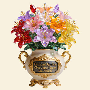 Grandma's Garden Acrylic Plaque Personalized Mother's Day Gifts 03TYDT130326 - Shaped Plaques - GoDuckee