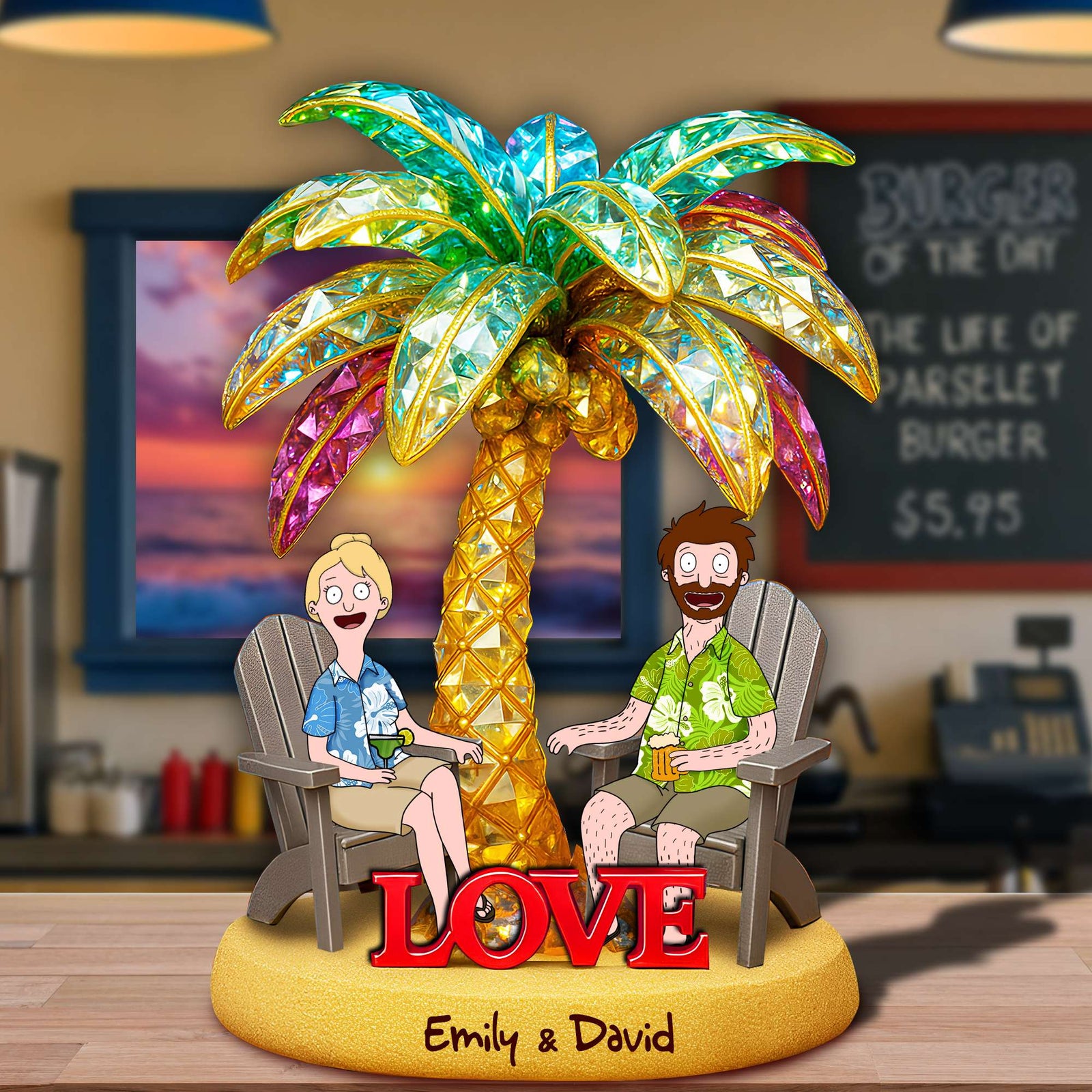 Couple Forever Acrylic Plaque Personalized Gifts For Couple 03TOLU130625PA - Shaped Plaques - GoDuckee