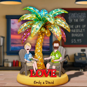 Couple Forever Acrylic Plaque Personalized Gifts For Couple 03TOLU130625PA - Shaped Plaques - GoDuckee