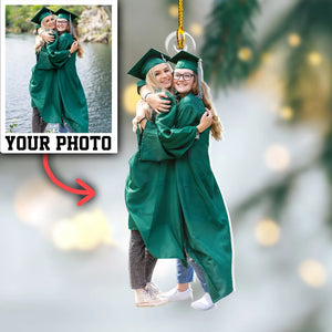 Custom Photo Gifts For Graduate, Upload Graduate With Friends Photo Christmas Ornament 42pgvp140924 - Ornament - GoDuckee