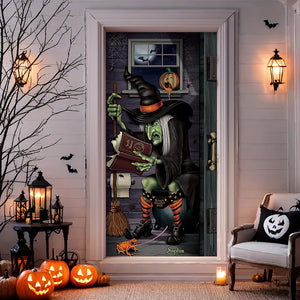 Personalized Gifts For Witch Fans, Halloween Witch Door Cover 04ACDT090924 - Door Covers - GoDuckee