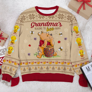 Personalized Gifts For Grandmas Christmas Ugly Sweater 04PGQN101024 - AOP Products - GoDuckee