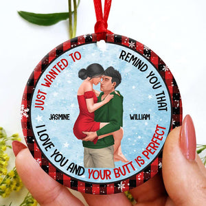 Personalized Gifts For Couple Ornament 01dgdt010824hh Naughty Couple Gift - Ornament - GoDuckee