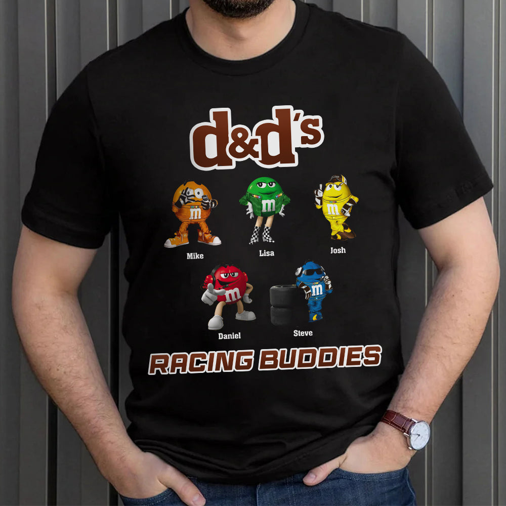 Racing Buddies, Gift For Dad, Personalized Shirt, Candy Kids Shirt 04HTHN280623 - Shirts - GoDuckee