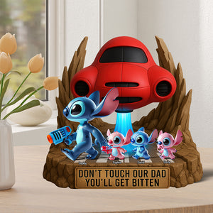 Blue Monster Acrylic Plaque - Personalized Gifts For Dad 03tgqn150525 - Shaped Plaques - GoDuckee