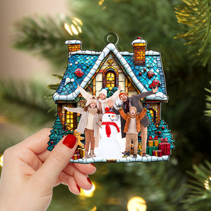 Custom Photo Gifts For Family Christmas Ornament 04xqtn200924 - Ornament - GoDuckee