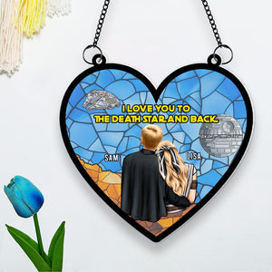 Personalized Gifts For Couple Suncatcher Window Hanging Ornament 04KAMH300524HH - Ornaments - GoDuckee