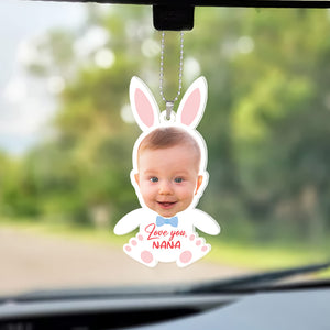 Custom Photo Gifts For Grandma Car Hanging Ornament I Love You Nana - Ornaments - GoDuckee