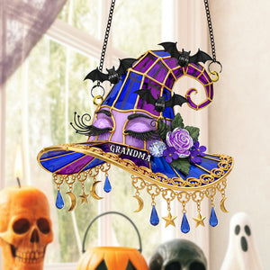 Witch Hat Personalized Gifts For Grandma Suncatcher Ornament 02natn140725 - Ornament - GoDuckee