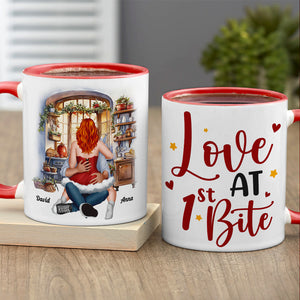 Love At First Bite, Personalized Mug, Naughty Gifts For Couple - Coffee Mug - GoDuckee