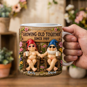 Gnome Naughty Old Couple Coffee Mug - Personalized Gifts For Couple 01nadh190626