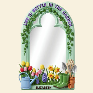Gardening Wall Hanging Mirror Personalized Gifts For Gardeners 04PGDT300725 - Mirror - GoDuckee