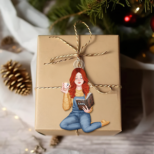 Personalized Christmas Gifts For Reading Girl Ornament 03acpu111124pa - Ornament - GoDuckee