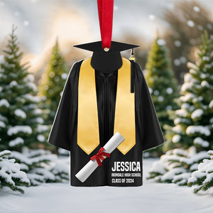 Graduation Gown, Personalized Acrylic Ornament For Senior Graduate - Ornament - GoDuckee