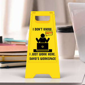 Funny Office Warning Acrylic Plaque – Personalized Gifts For Coworkers 06huqn171125 - Shaped Plaques - GoDuckee