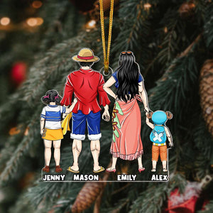 Personalized Gift For Family Christmas Ornament 04HUMH231124PA