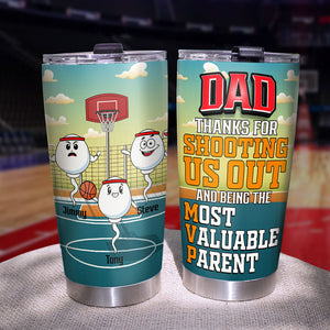 Dad Thanks For Shooting Us Out-Gift For Dad-Personalized Tumbler- Dad Tumbler - Tumbler Cup - GoDuckee