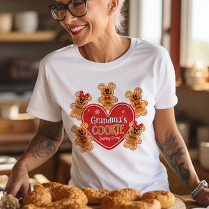 Grandma's Cookie Tasting Crew, Personalized Gingerbread Shirt 01HUTN220723 - Shirts - GoDuckee